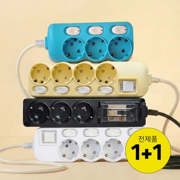스마트파워탭 국산 4000W 고용량 멀티탭 과부하 누전 차단 2구 3구