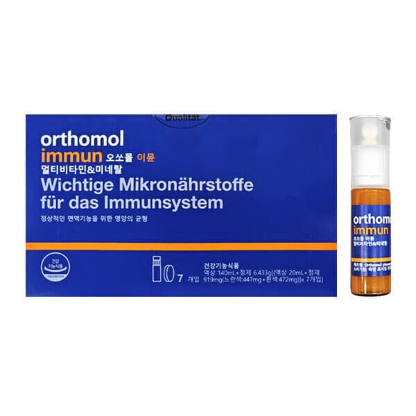 BNS솔루션 오쏘몰 이뮨 멀티비타민 미네랄 (20ml + 919mg) x 7개입