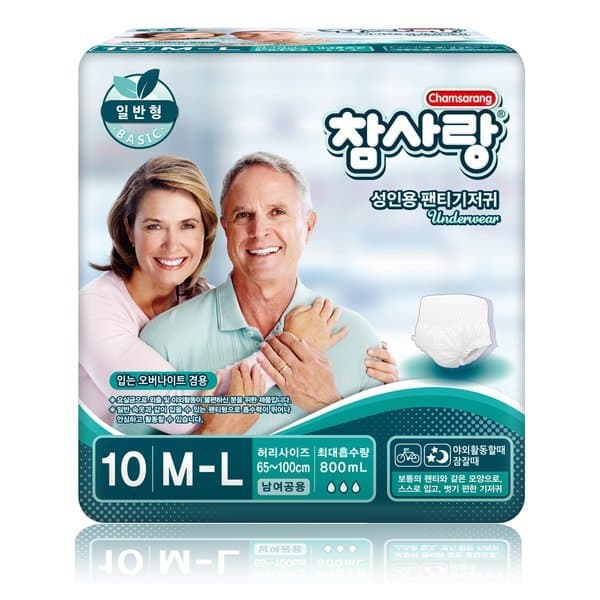 신세계몰 참사랑 일반형 팬티형 중형 8팩 성인용기저귀 - 최저가 37,390원