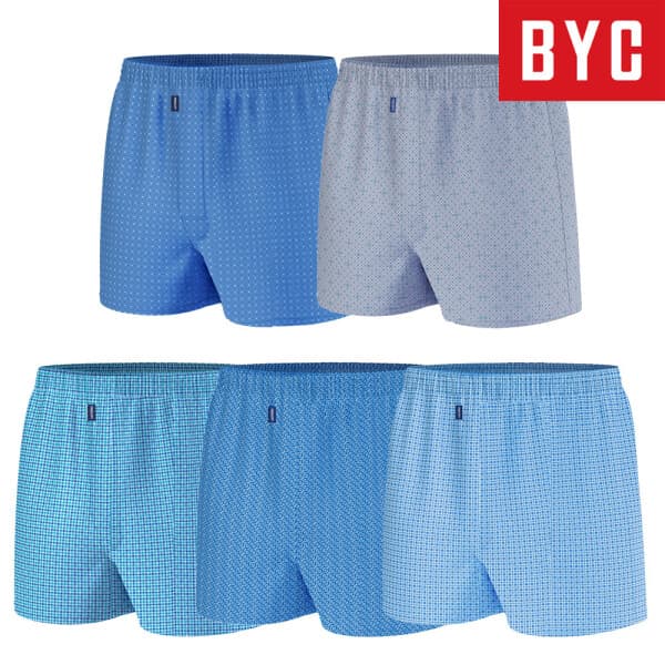 가림유통. BYC 남성 고급 순면 트렁크팬티 5종세트 MCG5024 - 최저가 29,610원