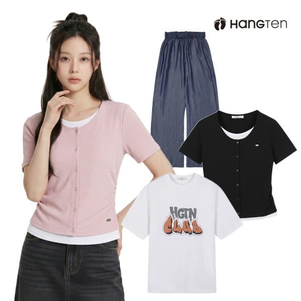 행텐본사직영 행텐 SS 반팔티/데님팬츠