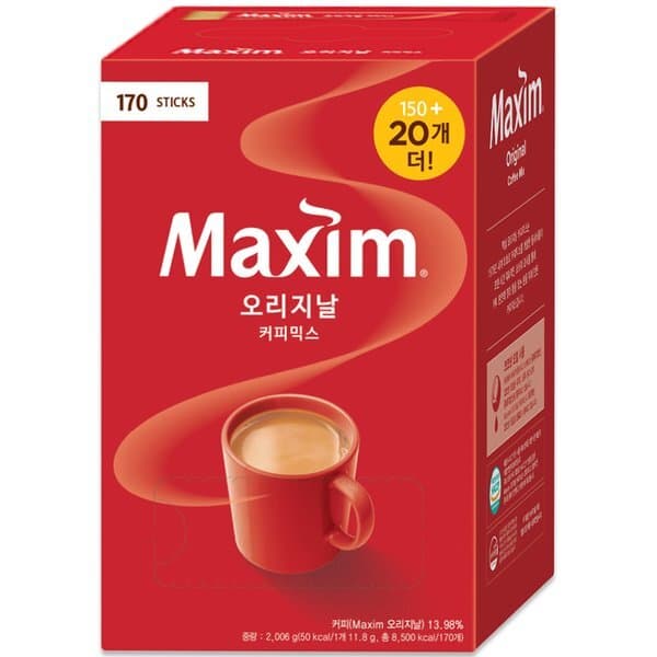 신세계몰 맥심 오리지날 커피믹스 170T