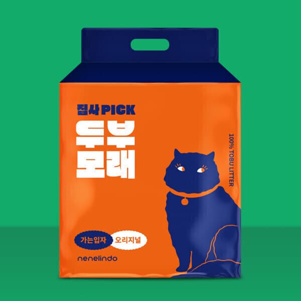네네린도_공식몰 네네린도 무색소 고양이 두부모래 가는입자 무향 15kg - 최저가 20,500원