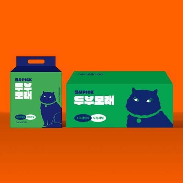 신세계몰 네네린도 집사픽 무색소 고양이 두부모래 15kg
