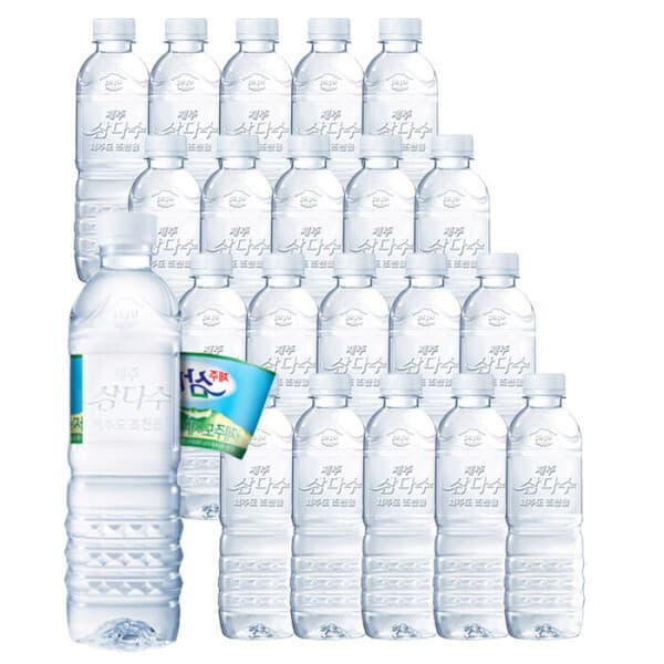 에이치문구 제주 삼다수 생수 500ml 무라벨 x 20개