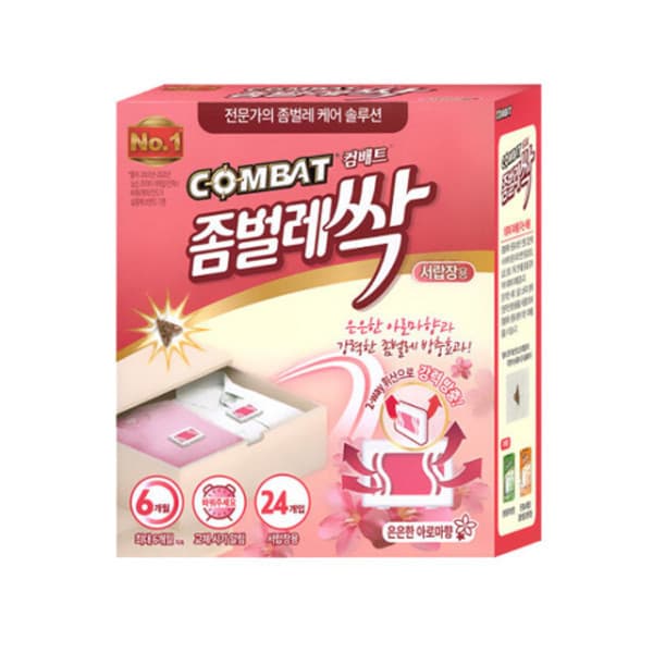 MY마트 컴배트 좀벌레싹 서랍장용 아로마향 24개입 x 2개