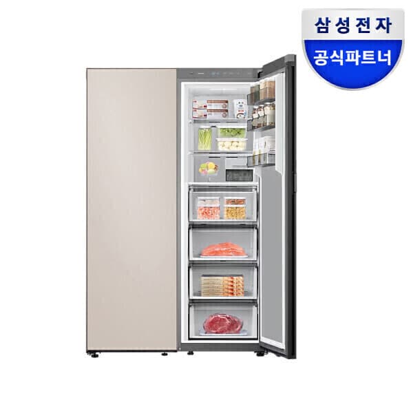 삼성공식파트너KDL 비스포크 RR40C7985AP+RZ34C7955AP 냉장고 냉동고 1도어 키친핏세트 메탈쿨링 오토오픈도어