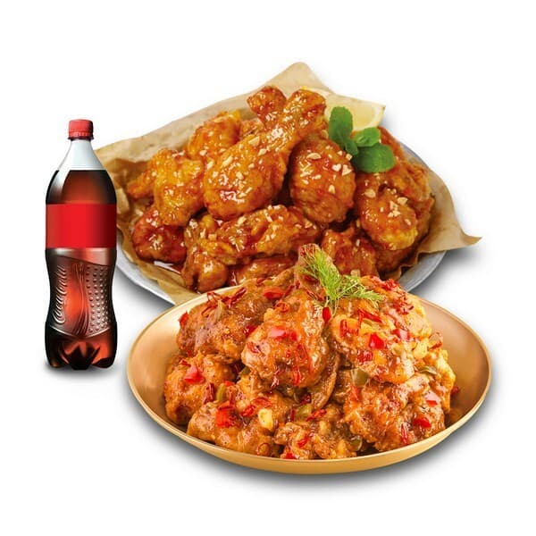 스마트콘 호식이두마리 양념치킨+수라깐풍치킨+콜라500ml