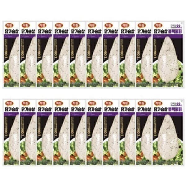 송이나무 하림 닭가슴살 블랙페퍼 100g x 20개 - 최저가 42,990원