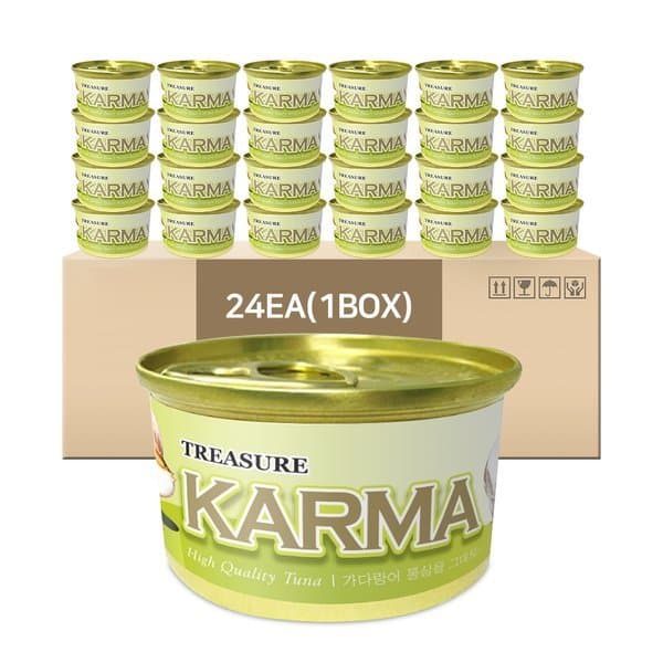 홈앤쇼핑쇼핑몰 카르마 고양이캔 가다랑어+라이스 80g 24개 - 최저가 25,900원