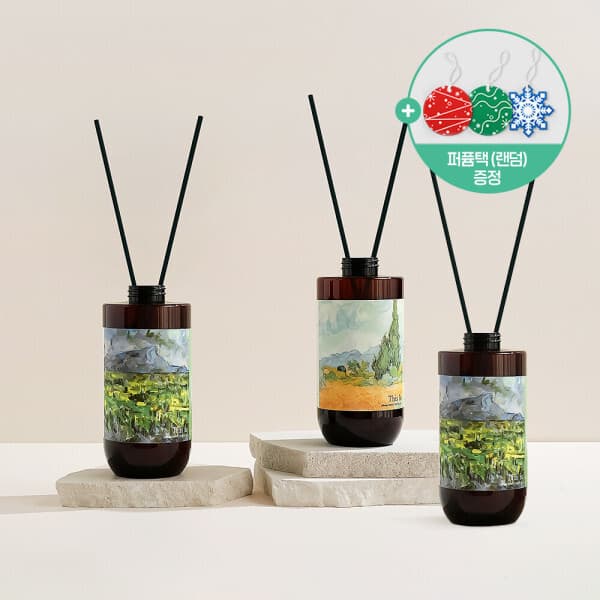 에멜시 2+1 발향 좋은 명화 대용량 500ml 디퓨저+30cm 리드스틱 세트