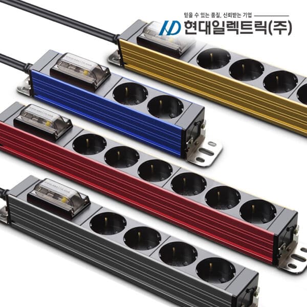 e와이즈쇼핑 4000W 알루미늄 고용량 멀티탭 1.5m