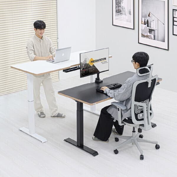 카멜마운트 핏쳐 E2 1400mm 전동식 듀얼모터 모션 데스크 - 최저가 349,000원