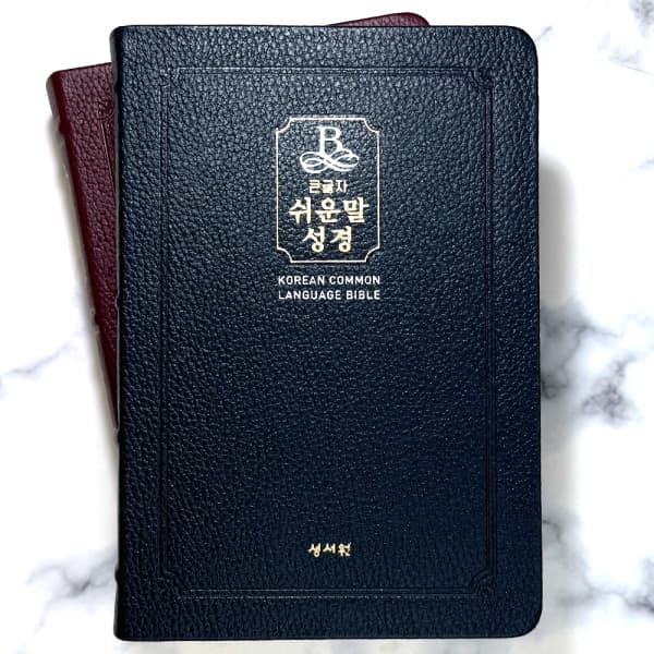 고집쟁이녀석들 성서원 큰글자 쉬운말성경 특중 단본 무지퍼 천연우피 성경책 블랙블루 217501 - 최저가 45,000원