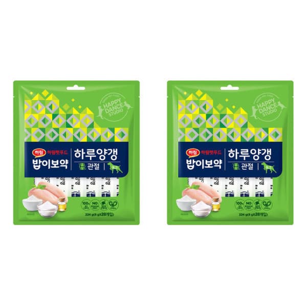 하림펫푸드 밥이보약 DOG 하루양갱 관절 28개입 X 2개 총 56개