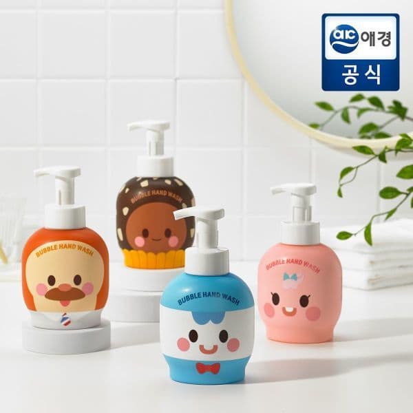 애경본사직영몰 샤워메이트 브레드이발소 버블 핸드워시 500ml x 2