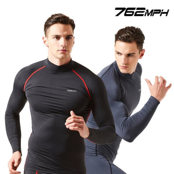 GS_SHOP 762MPH 겨울 기모 기능성 스포츠 터틀넥