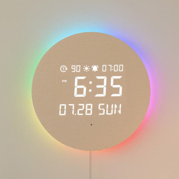 무아스 풀문 오로라 무드등 LED 벽시계 - 최저가 84,900원