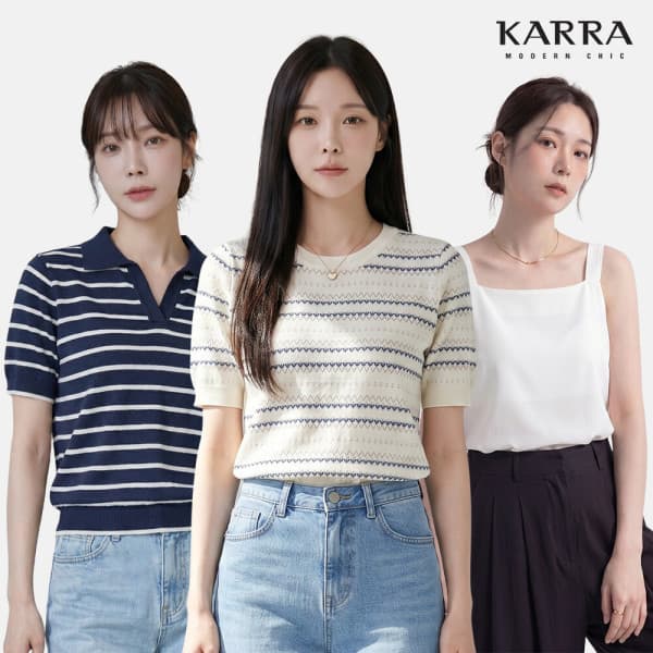 BNBitnl KARRA 여름 나시/반팔자켓/원피스/밴딩/스커트