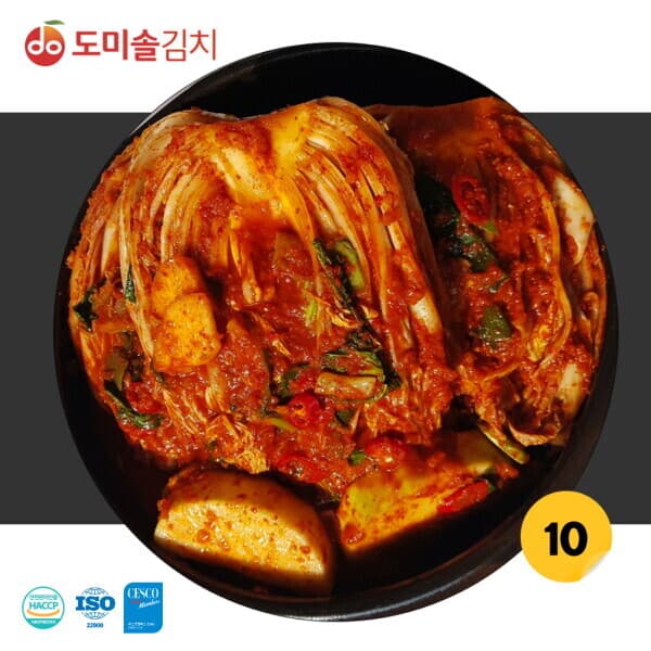 롯데 홈쇼핑 도미솔 포기김치 10kg