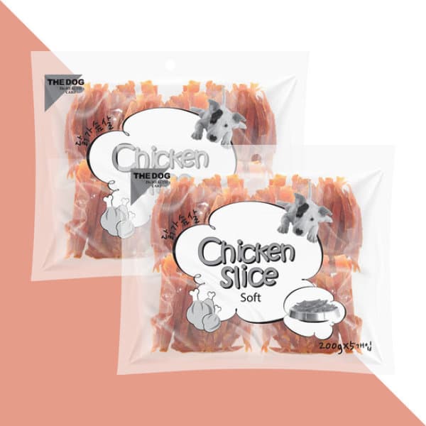 GS_SHOP 더독 치킨 소프트 슬라이스 져키 1kg X 2개 - 최저가 22,980원