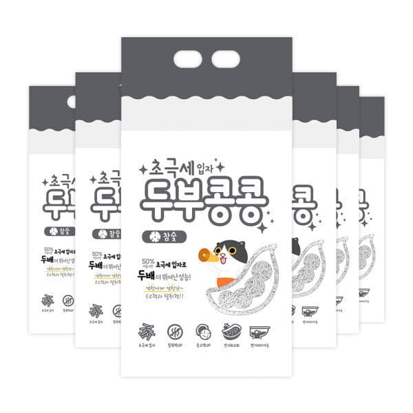 묘한하루 두부콩콩 초극세입자 참숯 2.8kg 6봉 - 최저가 34,600원