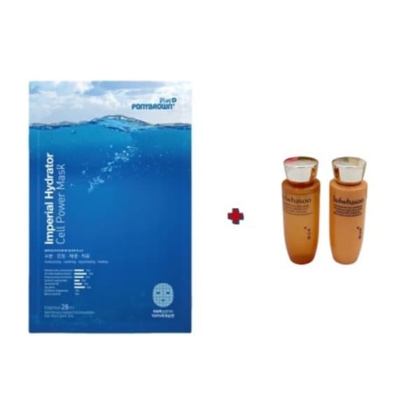 minibeauty Pnbn 하이드 마스크 2장 + 설화수 자음생수 25ml 3개 + 유액 25ml 3개
