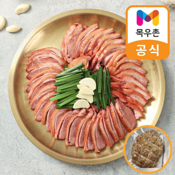 K푸드테크 허브갈릭 훈제오리 슬라이스 210g x 6팩 소스 3봉