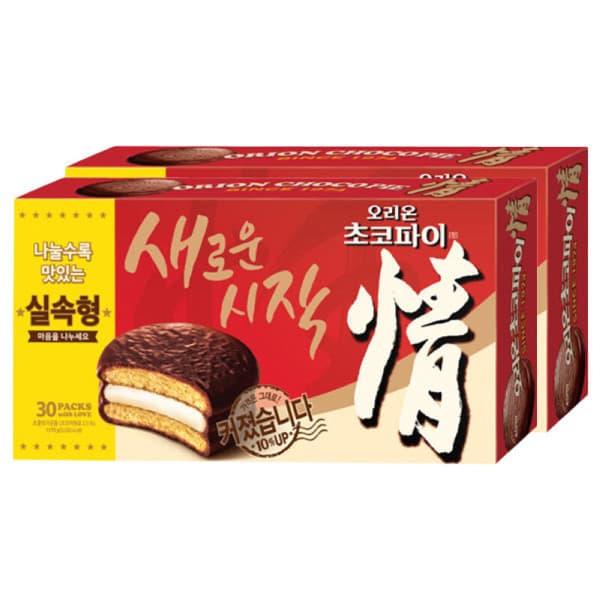 파이브온 오리온 초코파이 30개입 1170g 2팩