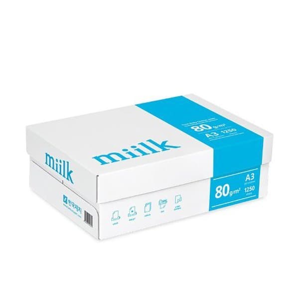 신세계몰 밀크 A3 복사용지 80g 1250매 1박스 - 최저가 24,550원
