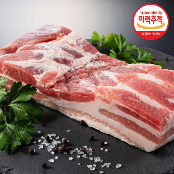 파파네정육점 바베큐/수육용 통삼겹살 2KG (1kg+1kg) - 최저가 24,300원