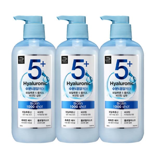 아모레퍼시픽바디헤어 미쟝센 히알루론5+ 비오틴 샴푸 700g 3개 - 최저가 19,830원