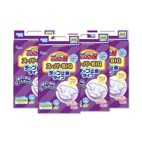 군기저귀공식몰 군 기저귀 슈퍼빅 밴드 28P x 4팩 밤기저귀