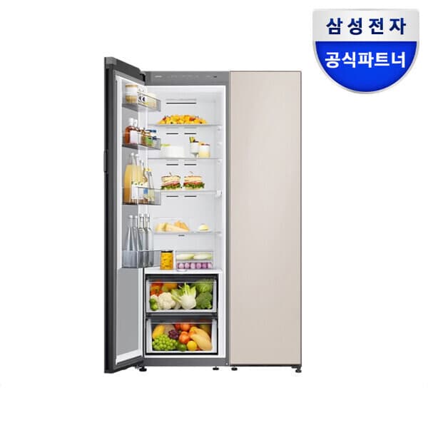 삼성공식파트너KDL 삼성전자 비스포크 2도어 냉장고 RR40C7905AP+RZ24C59G0AP 오토오픈도어