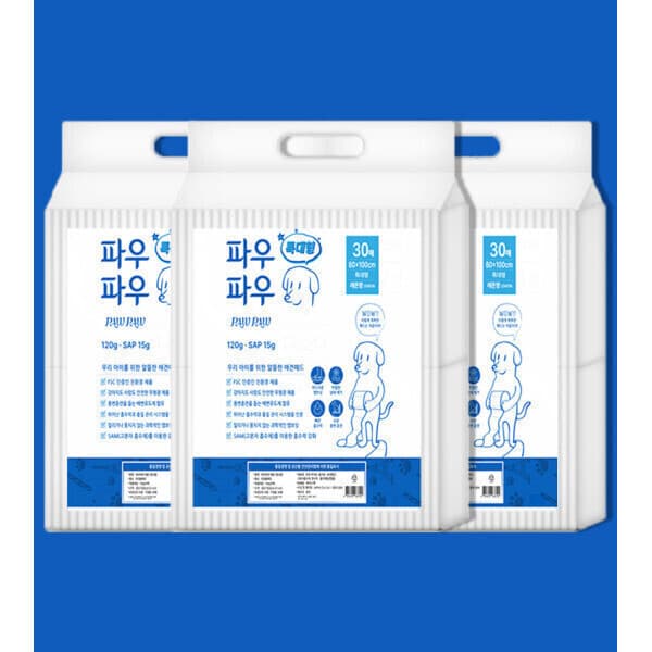 펫천국 펫천국 파우파우 강아지 배변패드 100cm x 80cm 90매 - 최저가 44,840원