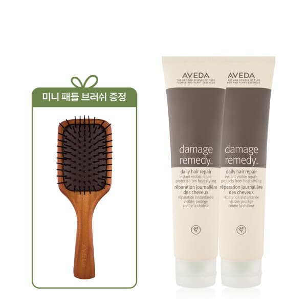 롯데백화점1관 데미지 레미디 헤어 리페어 100ml 듀오 + 미니 패들 브러쉬 - 최저가 96,900원