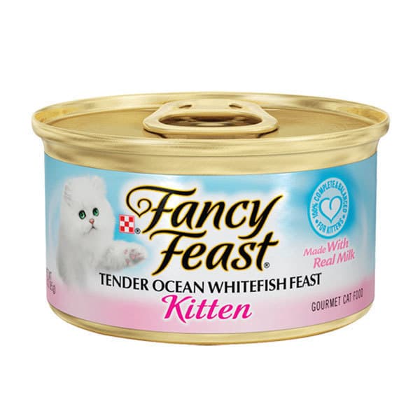멍멍스타 팬시피스트 화이트라벨 고양이 주식캔 키튼 흰살생선 85g x 24개