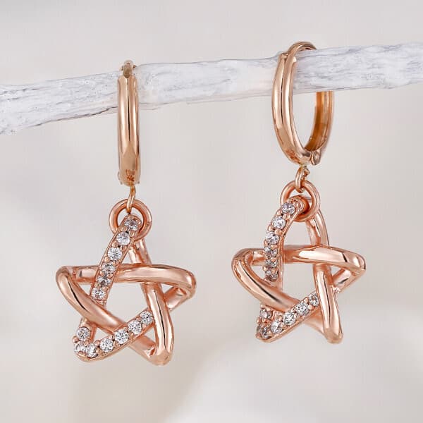 주리에떼 14K 18K 원터치 귀걸이 로즈골드 레이어드 심플 데일리 금귀걸이 - 최저가 209,800원