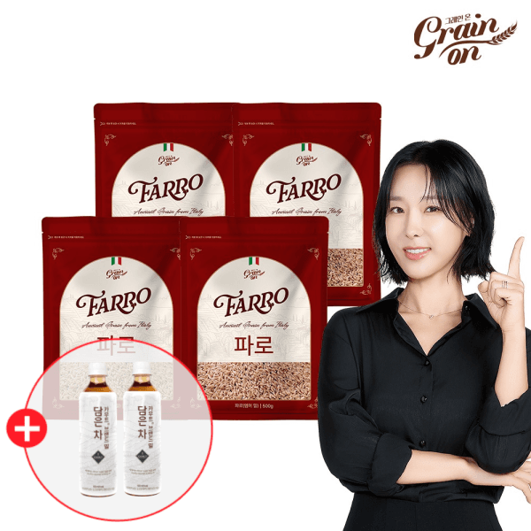 그레인온 그레인온 파로 밀 500g x4개 (총2kg) + 카무트 담은차 500ml 2병