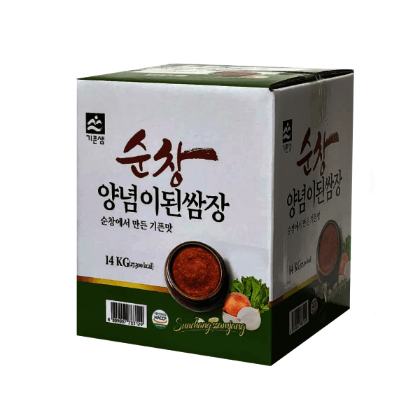 순창언니 업소용 식당 대용량 다용도 쌈밥쌈장 기픈샘 순창 양념이된 쌈장 14kg - 최저가 28,000원