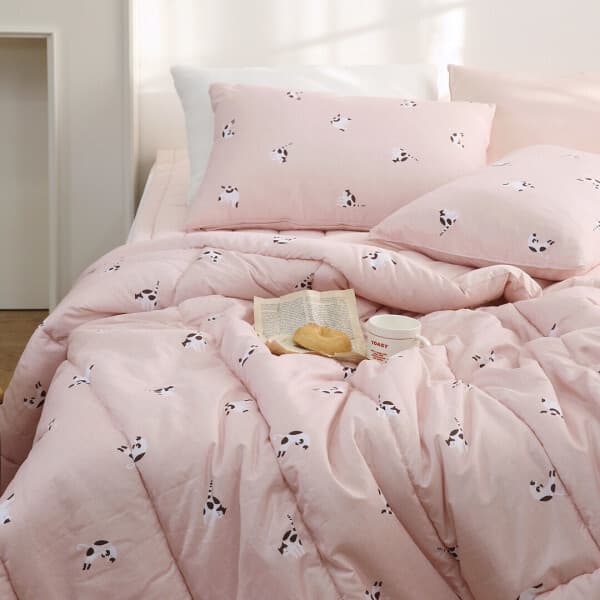 플로라침구 플로라 캣츠 먼지없는 세미 차렵이불 SS Q K