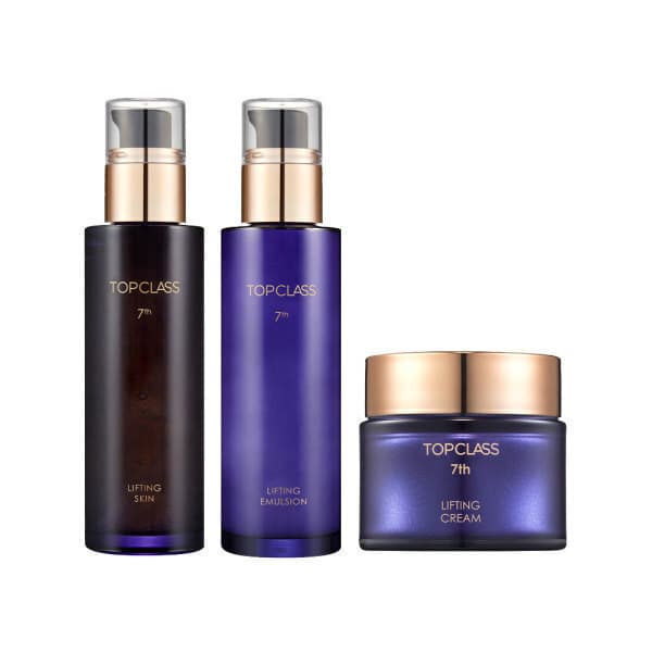 퀸스타운 참존 탑클래스 리프팅 3종 크림 기초세트 스킨 120ml 로션 120ml 크림 50ml