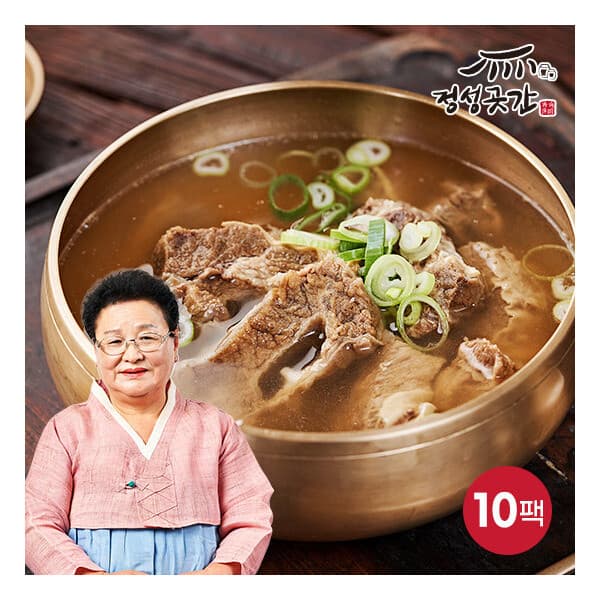 롯데 원티비 정성곳간 뼈없는 갈비탕 800g x 10팩