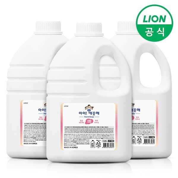 CJ온스타일 아이깨끗해 핸드워시 레몬 2.45L 3개