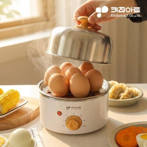 신세계몰 키친아트 ALL스테인레스 1단 계란찜기 타이머형 KA-1577S1 - 최저가 22,130원
