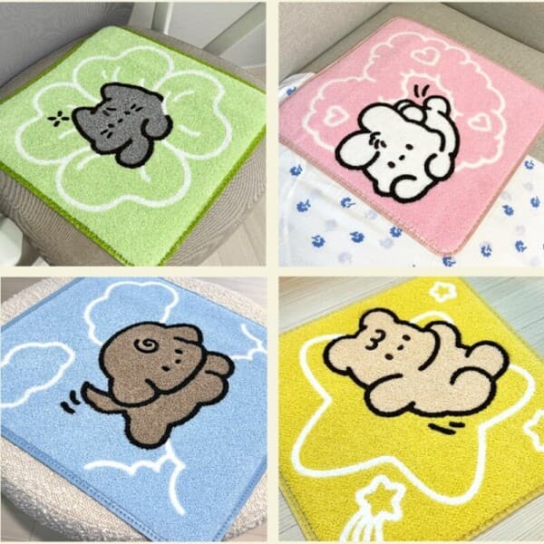 엘토리1 DIY 바느질 만들기 부클부클 자수 캐릭터 가죽공예 방석 세트 - 최저가 13,200원