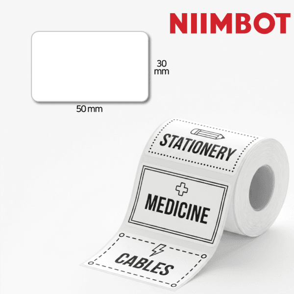 NIIMBOT공식몰 님봇 Niimbot B1 B2 B21 B31 라벨프린터 전용 라벨용지 화이트/금박 - 최저가 6,900원