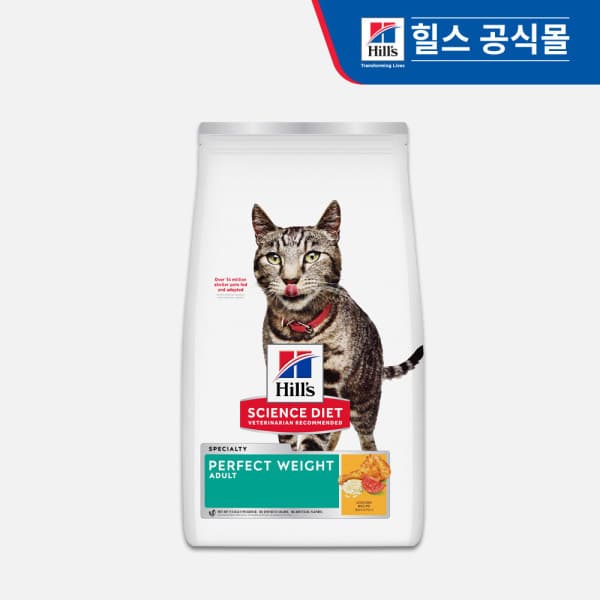 힐스코리아공식대리점 힐스 고양이 어덜트 퍼펙트 웨이트 1.4kg - 최저가 39,000원