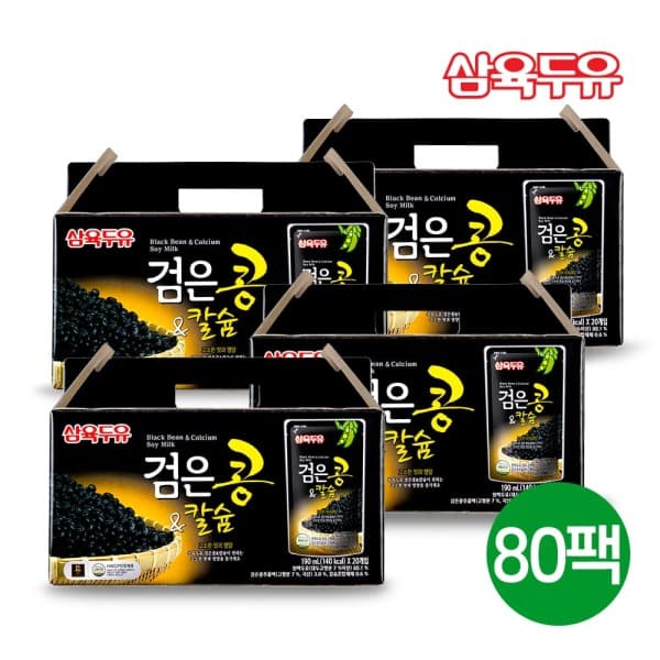신세계라이브쇼핑 삼육두유 검은콩앤칼슘 80팩