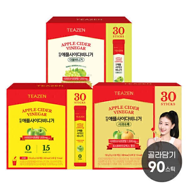 티젠공식몰 티젠 애플 사이다 비니거 30스틱X3박스